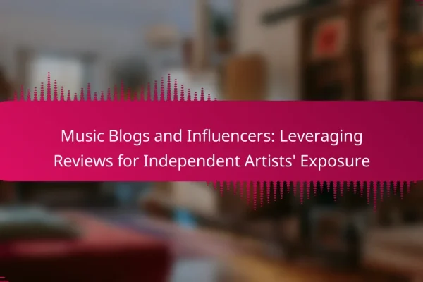 Music Blogs and Influencers: Leveraging Reviews for Independent Artists’ Exposure
